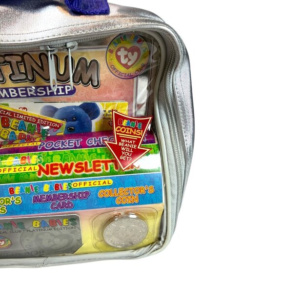 Ty Beanie Babies Platinum Membership Collectors Set With Coin & Plush Bear In Si - Picture 4 of 8
